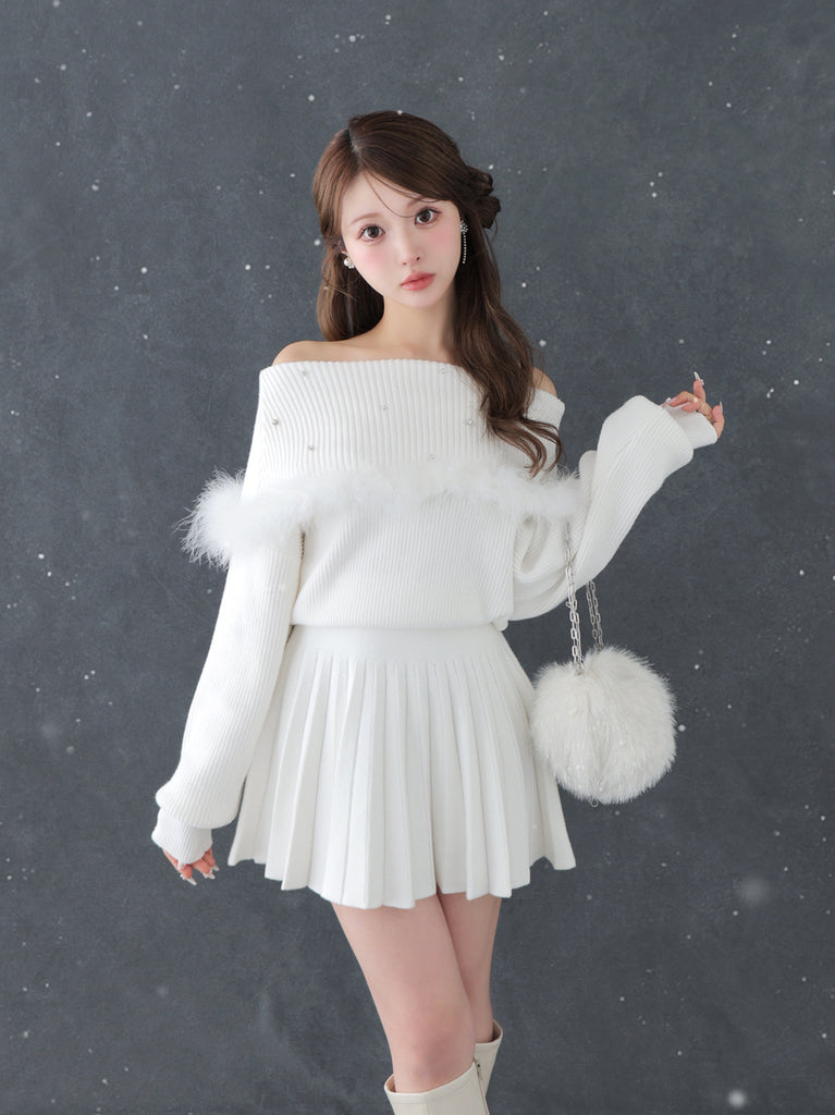 model：160cm　(size：F　color：White)