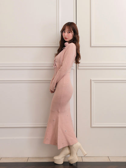 model：162cm　(size：F　color： Pink)