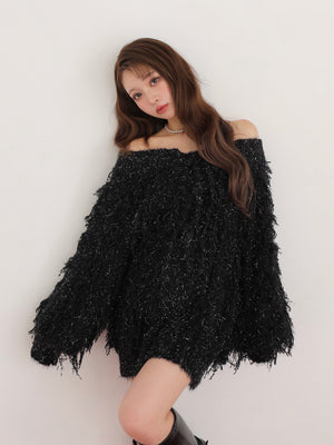 Fringe knit minionepiece(eme10534)