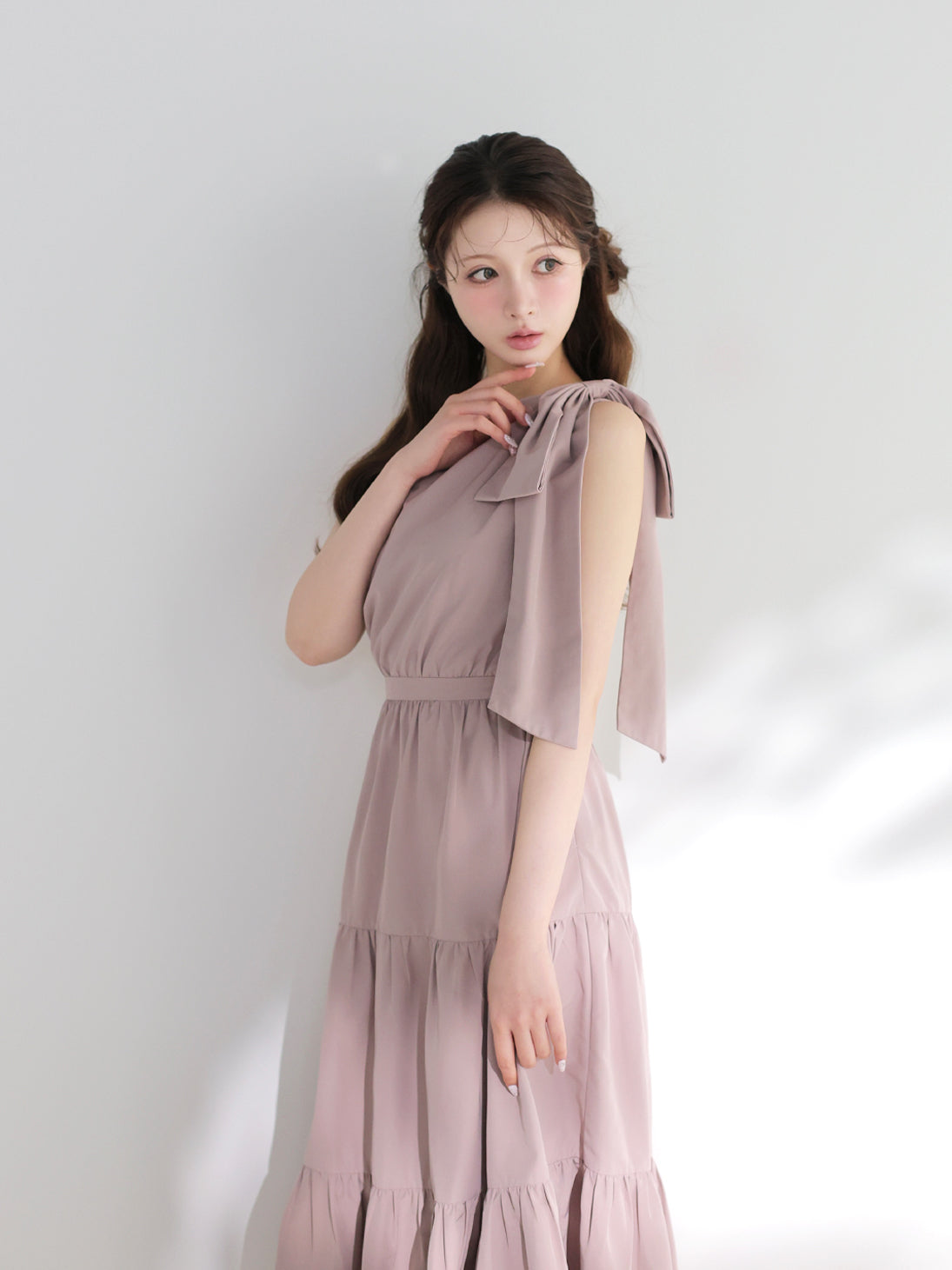 model：160cm　(size：F　color：Pink)