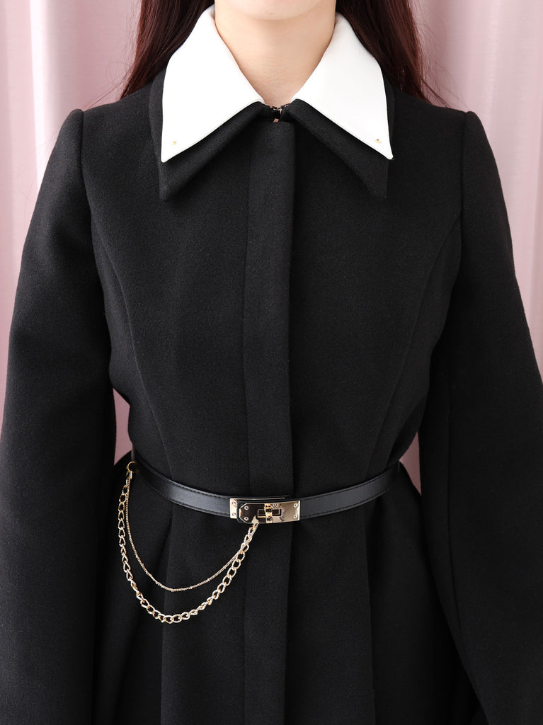 Convertible flare coat(eme10554)