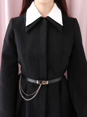 Convertible flare coat(eme10554)