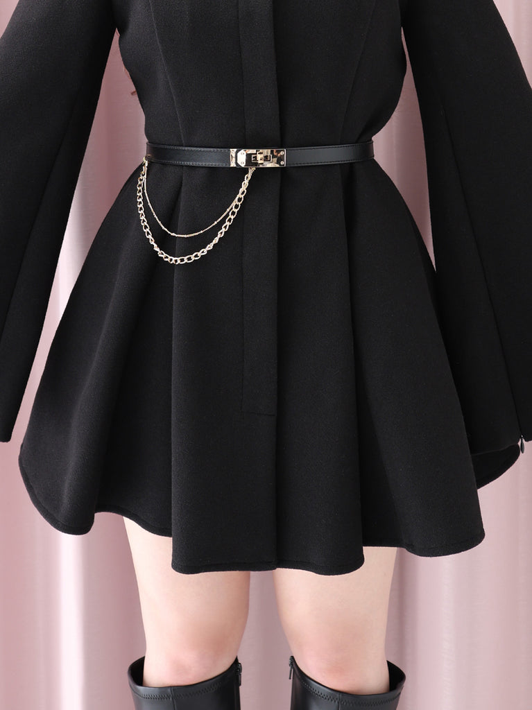 Convertible flare coat(eme10554)