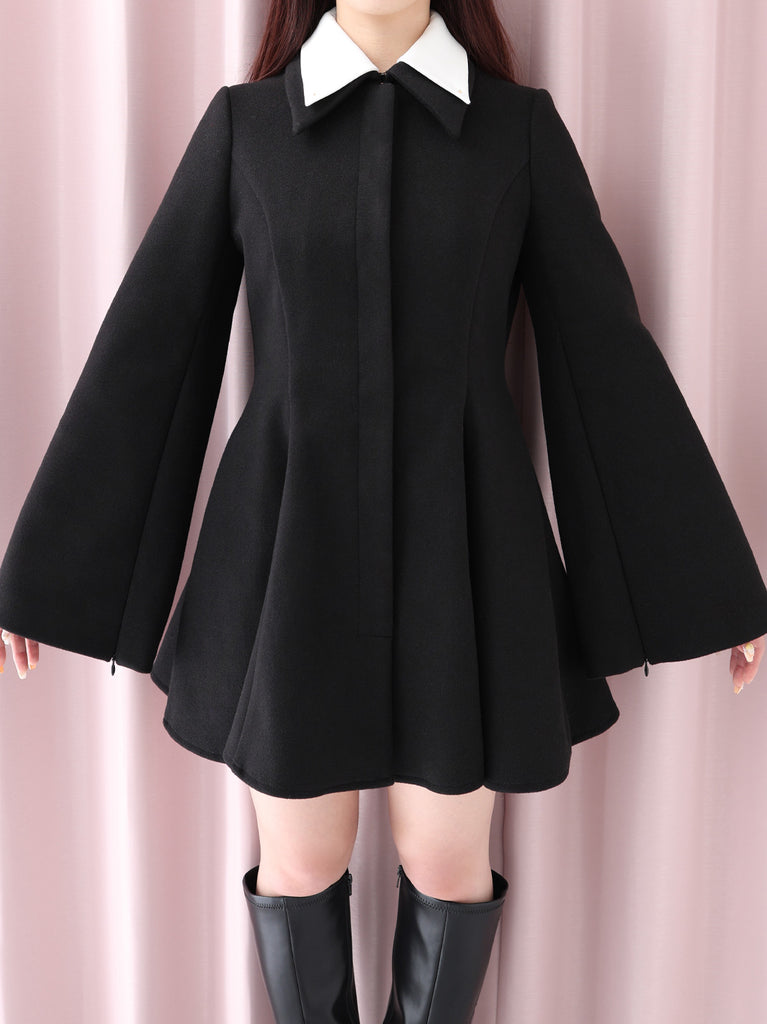Convertible flare coat(eme10554)