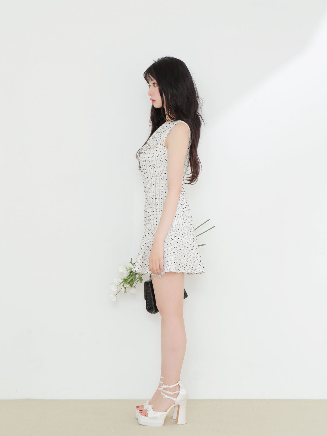 model：160cm　(size：F　color：White)