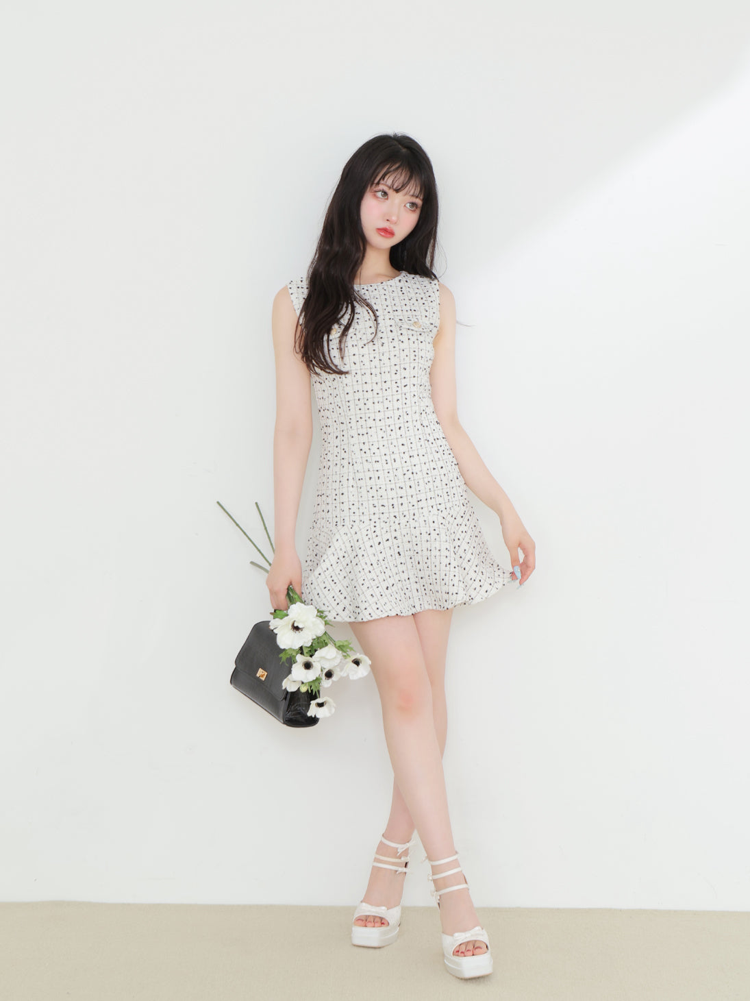 Check tweed mermaid mini onepiece(eme10545) – M me eme