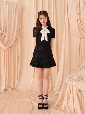 Feather sequin mini onepiece(eme10548)