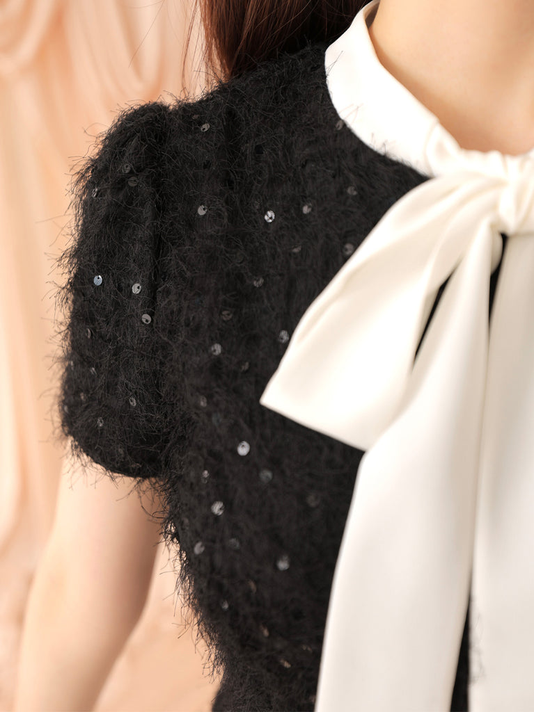 Feather sequin mini onepiece(eme10548)