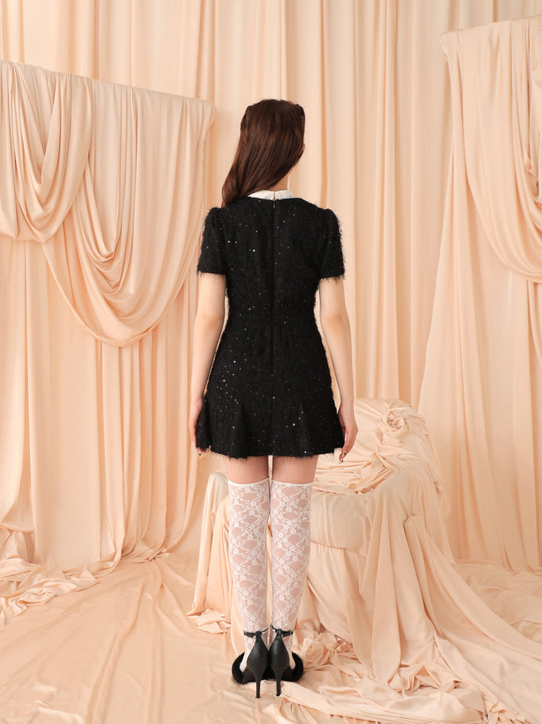 Feather sequin mini onepiece(eme10548)