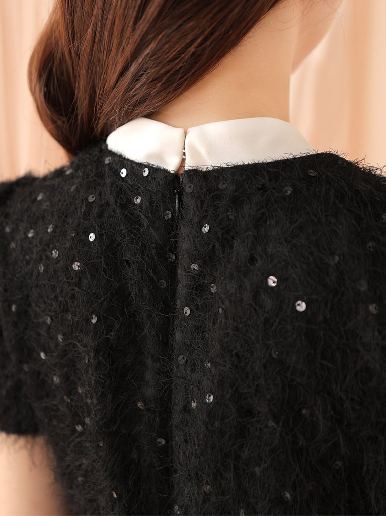 Feather sequin mini onepiece(eme10548)