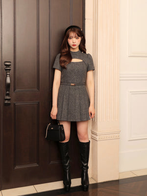 model：160cm　(size：F　color：Gray)