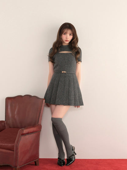 model：160cm　(size：F　color：Gray)