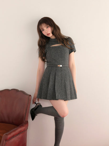 model：160cm　(size：F　color：Gray)