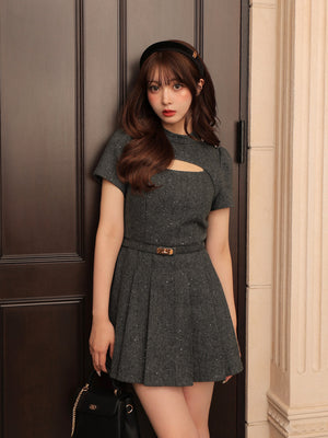 Classical herringbone mini onepiece(eme10550)