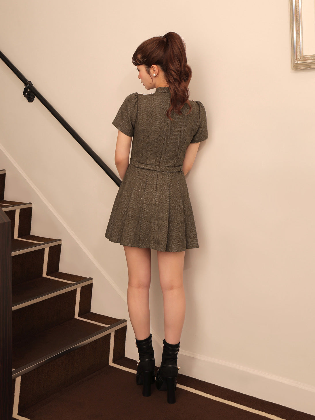 Classical herringbone mini onepiece(eme10550) – M me eme