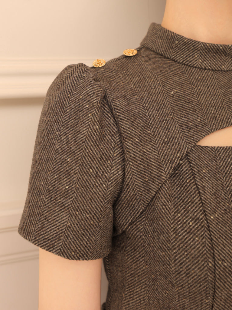 Classical herringbone mini onepiece(eme10550)