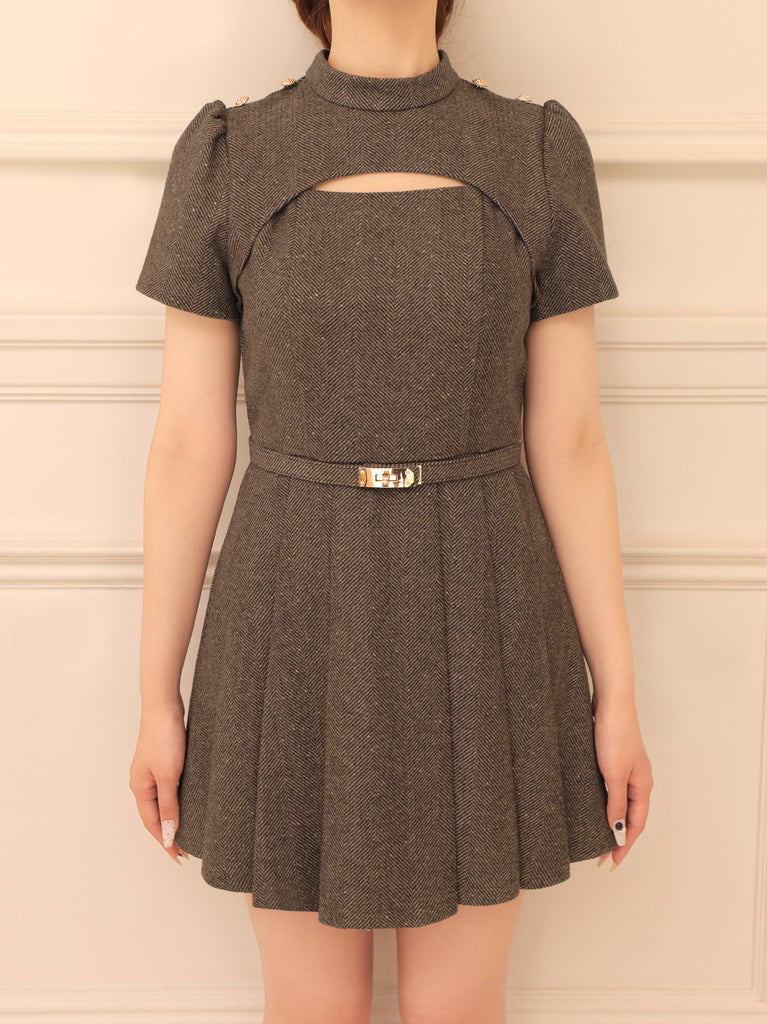 Classical herringbone mini onepiece(eme10550)