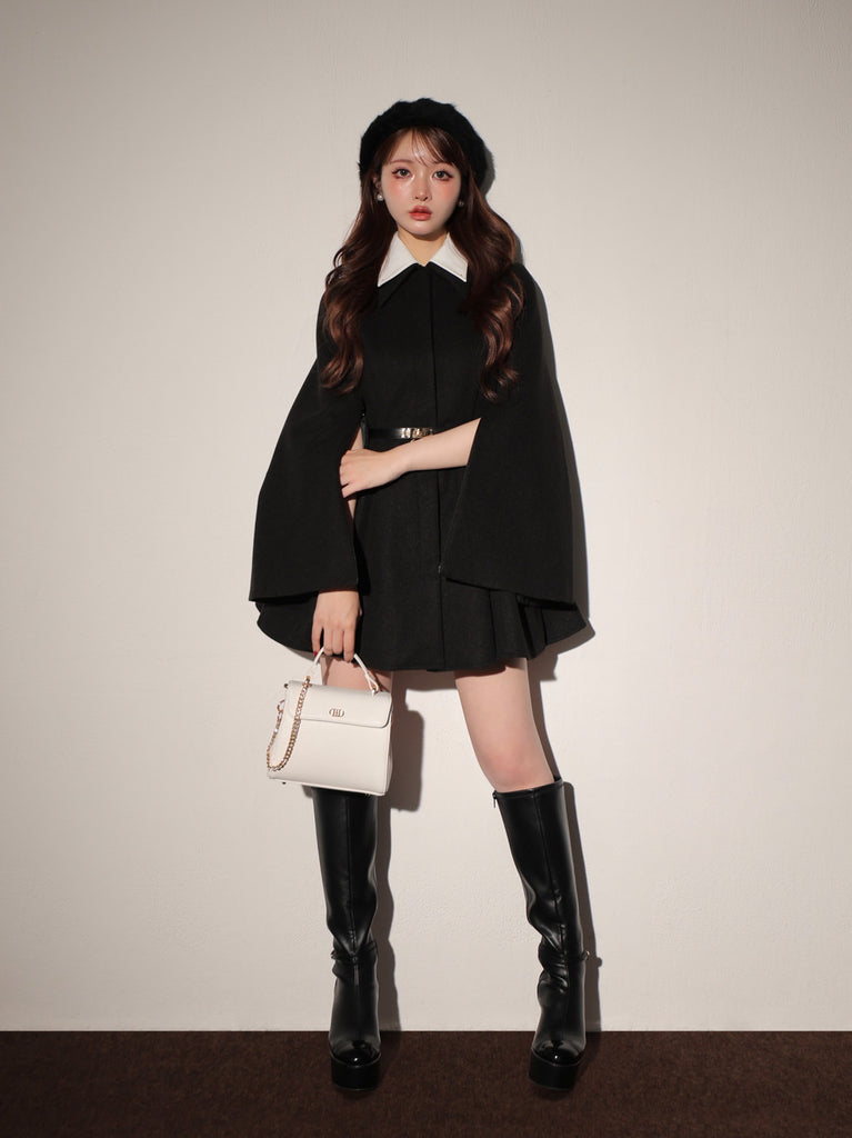 Convertible flare coat(eme10554)