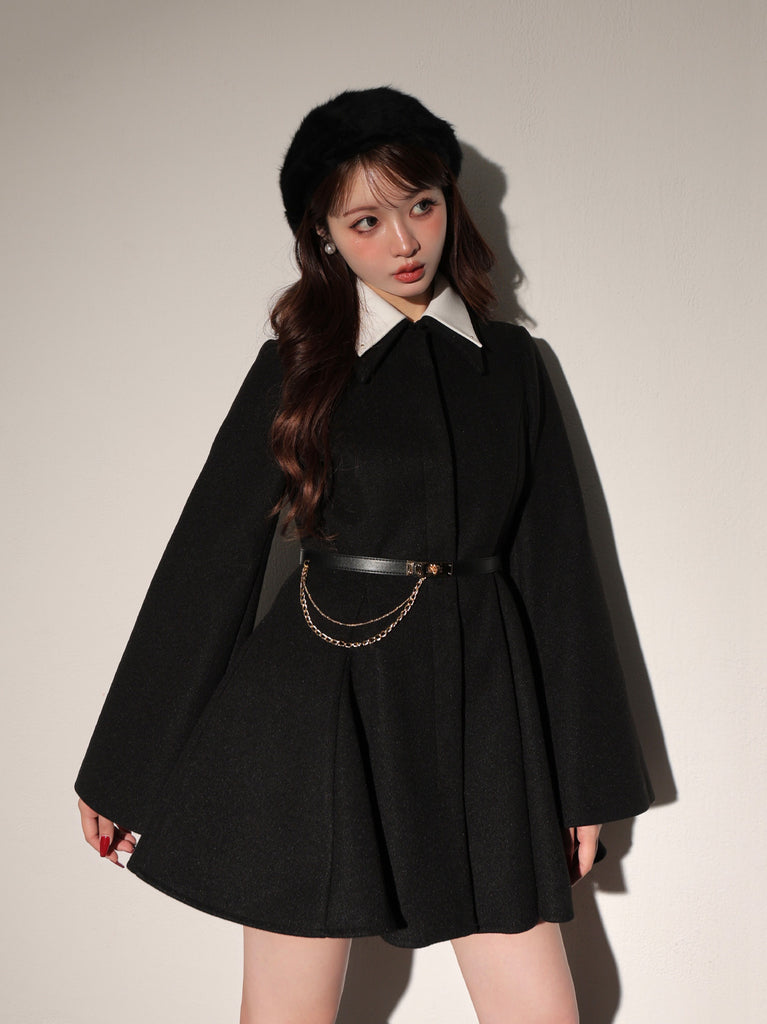 Convertible flare coat(eme10554)