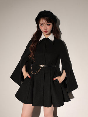 Convertible flare coat(eme10554)