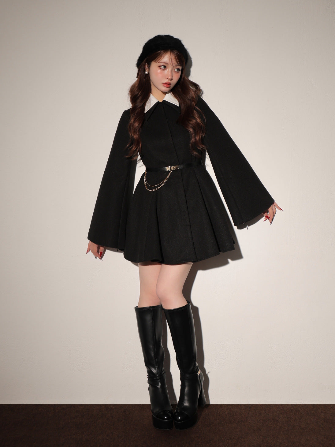 Convertible flare coat(eme10554) – M me eme