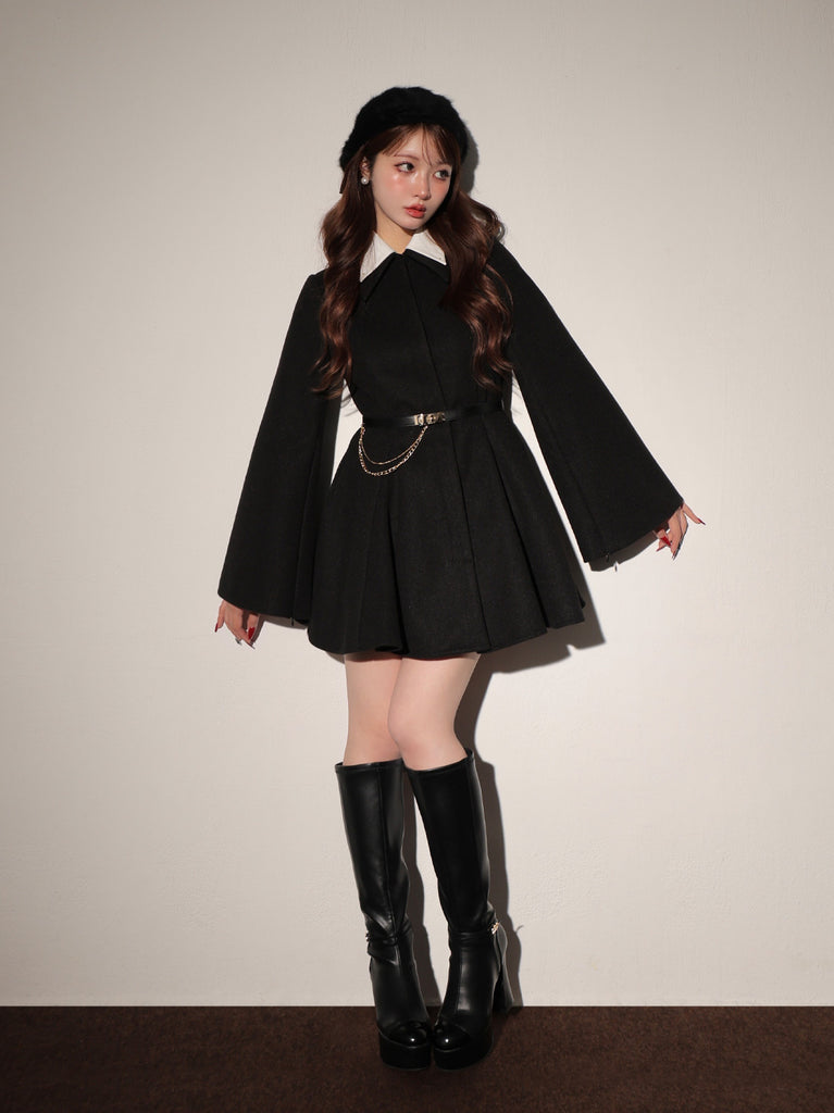 Convertible flare coat(eme10554)