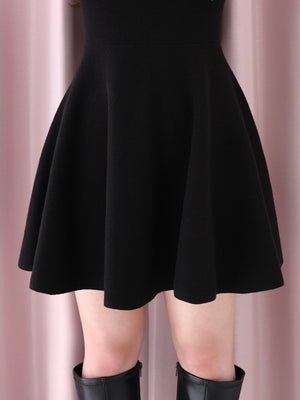 Off shoulder ribbon knit mini onepiece(eme10556)