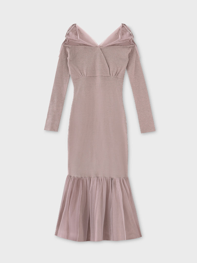 Sheer beaded mermaid onepiece(eme10558)