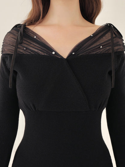 Sheer beaded mermaid onepiece(eme10558)