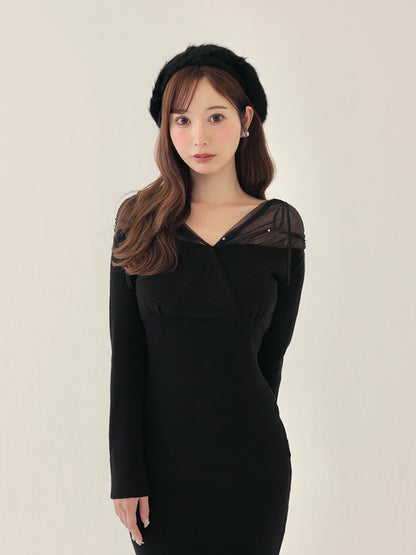 Etoile ribbon beret(eme10833)