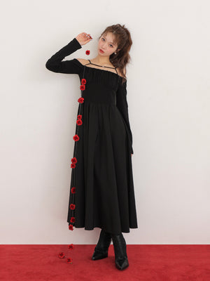 Strap flare volume onepiece(eme10560)