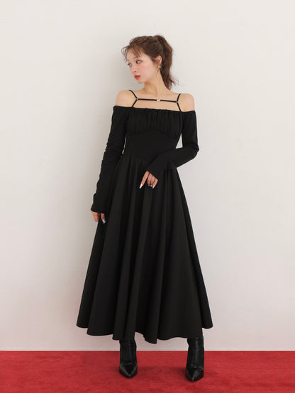 Strap flare volume onepiece(eme10560)