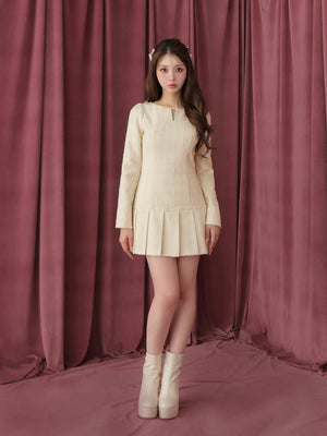 model：160cm　(size：L　color：Beige)