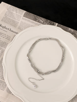 One shoulder bijou belt onepiece(eme10564)