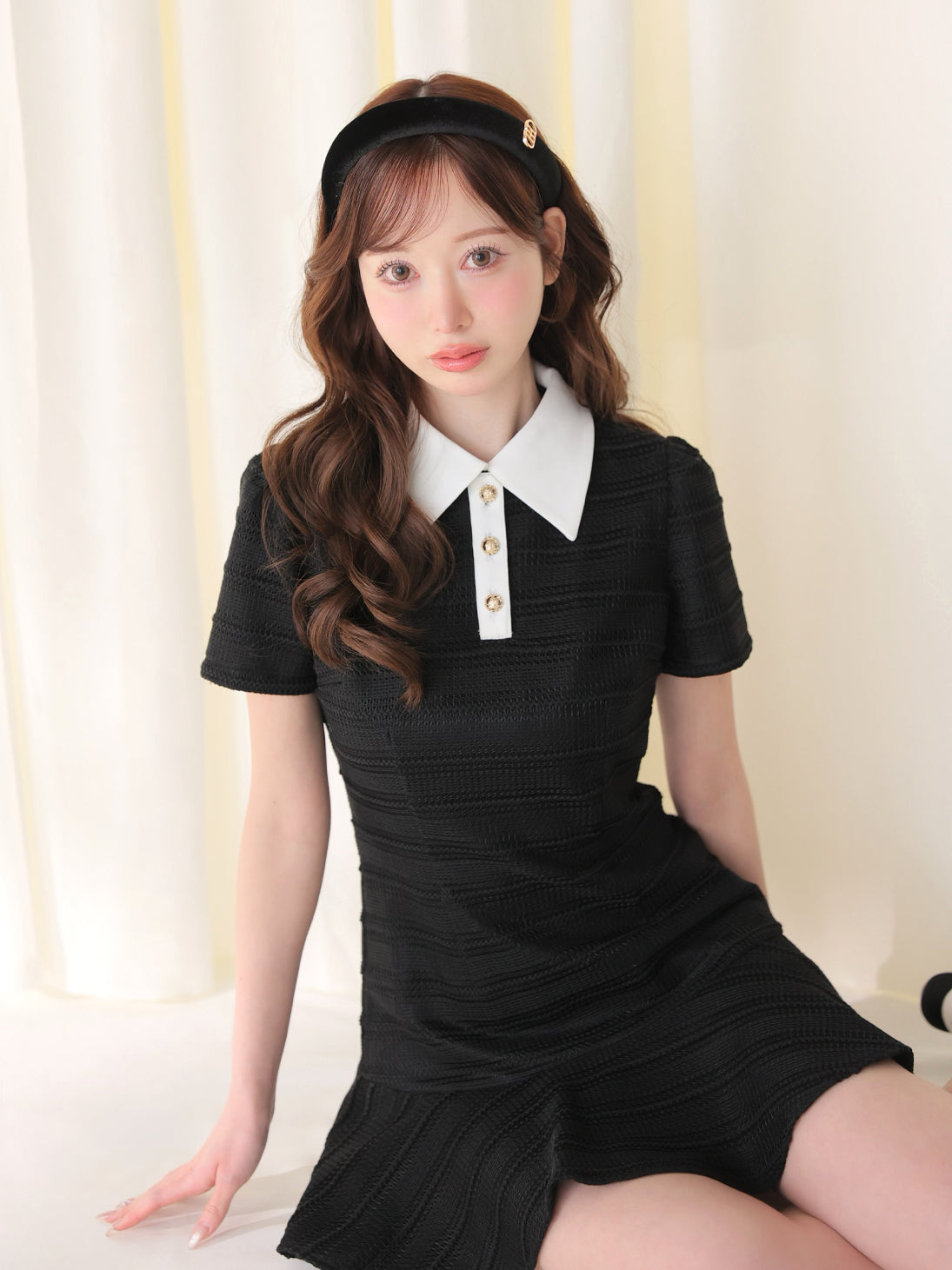 エムミーエメ ミニワンピース French border knit mini onepiece(eme10570) – M me eme