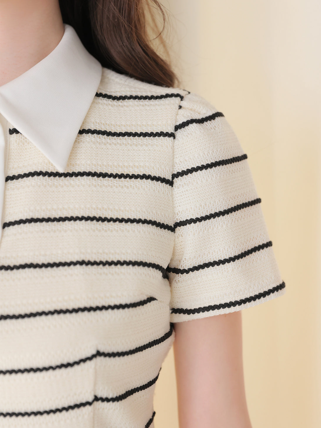 French border knit mini onepiece(eme10570) – M me eme