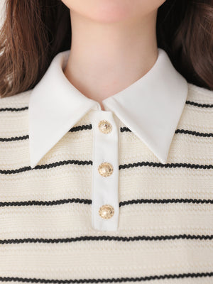 French border knit mini onepiece(eme10570)