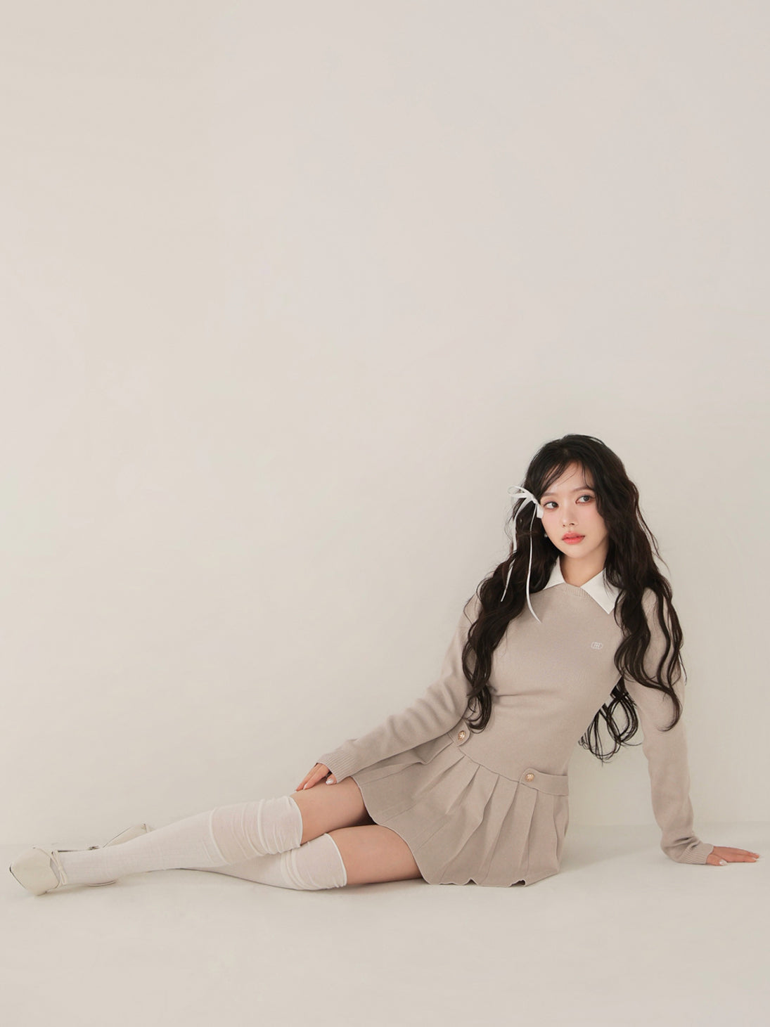 model：163cm　(size：F　color：Beige)