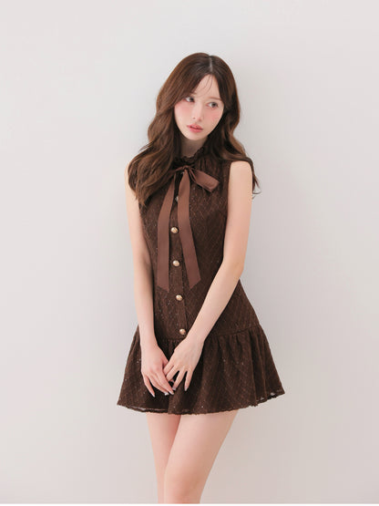 model：162cm　(size：F　color：Brown)