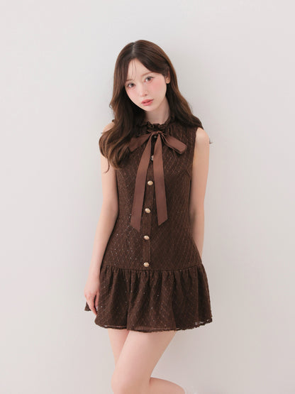 model：162cm　(size：F　color：Brown)
