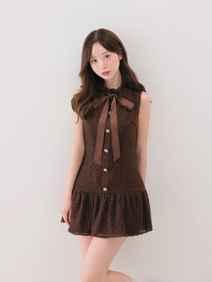 model：162cm　(size：F　color：Brown)
