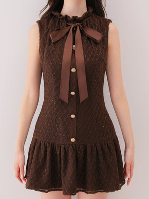model：162cm　(size：F　color：Brown)
