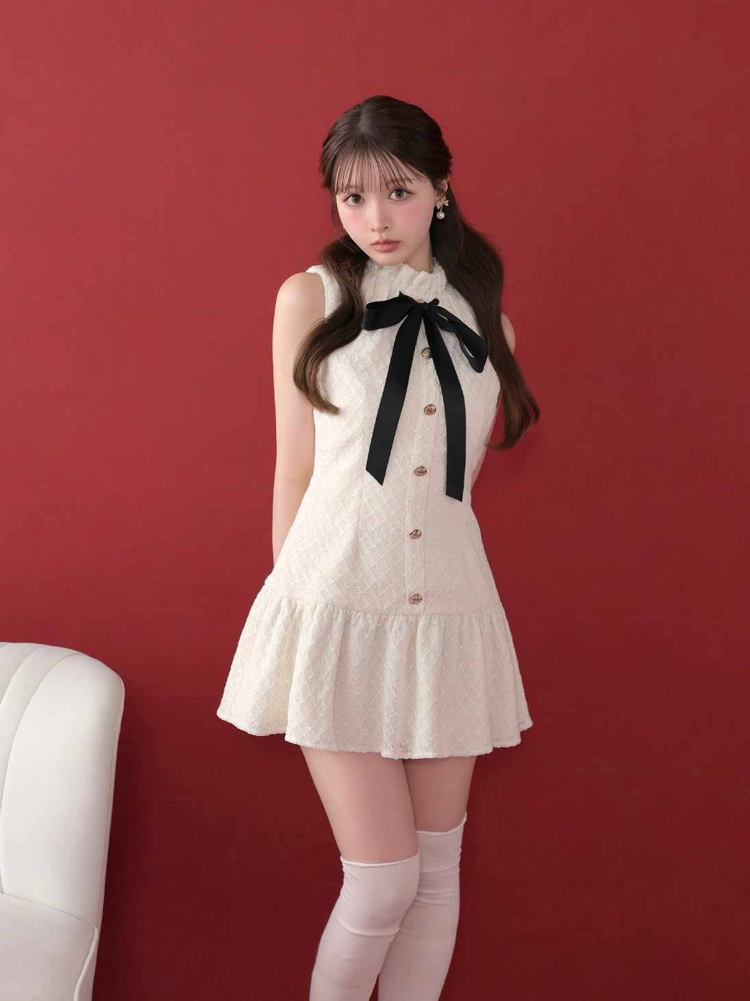 model：160cm　(size：F　color：Ivory)