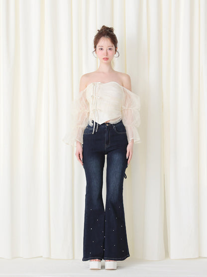 model：162cm　(size：M　color：Navy)