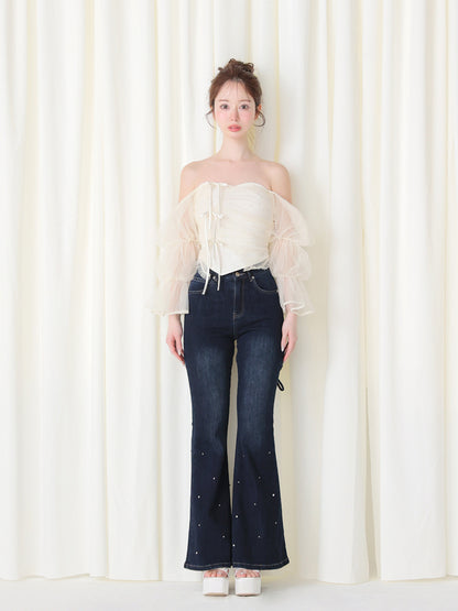model：162cm　(size：S　color：Navy)
