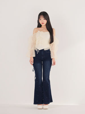 model：150cm　(size：XS　color：Navy)