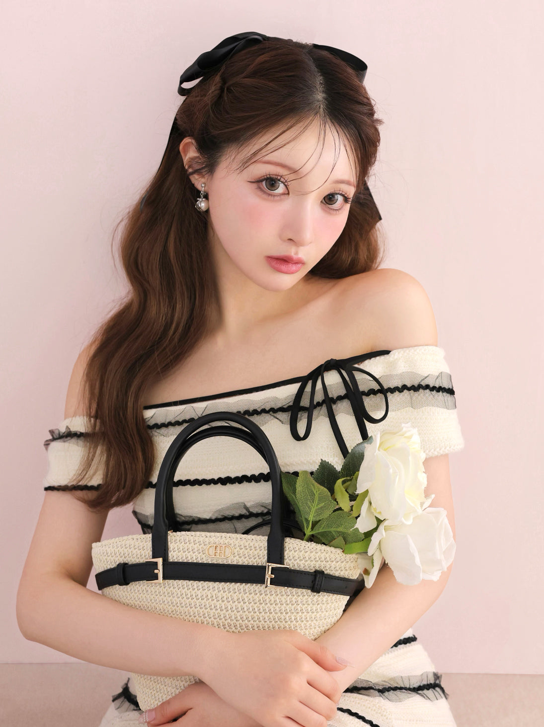 model：160cm　(size：F　color：Ivory)