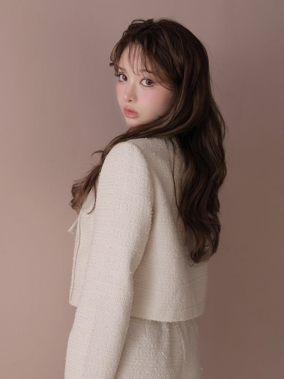 model：160cm　(size：F　color：Ivory)