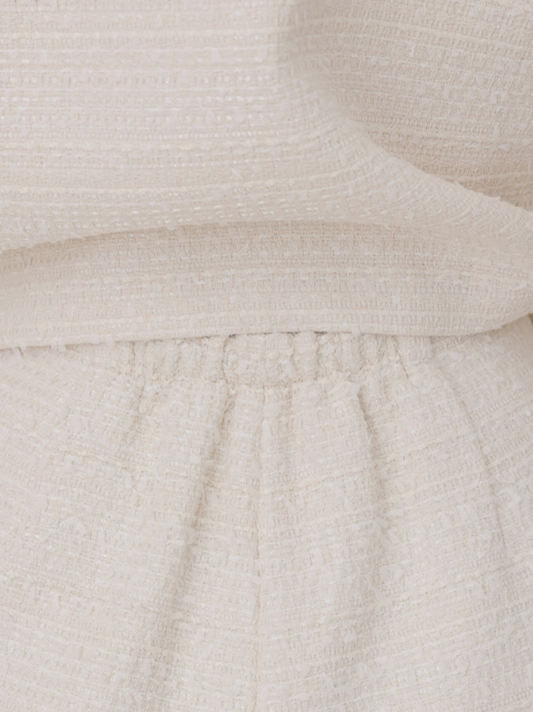 Spring tweed hem layered pants(eme10576)