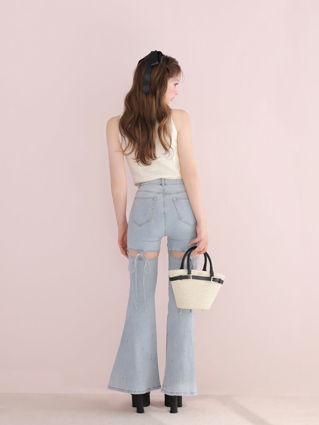 model：160cm　(size：F　color：White)